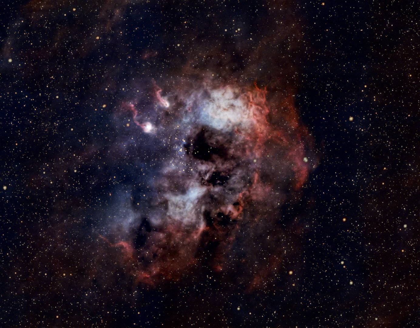 IC 410 seen using Celestron RASA 8 And ZWO ASI183MC