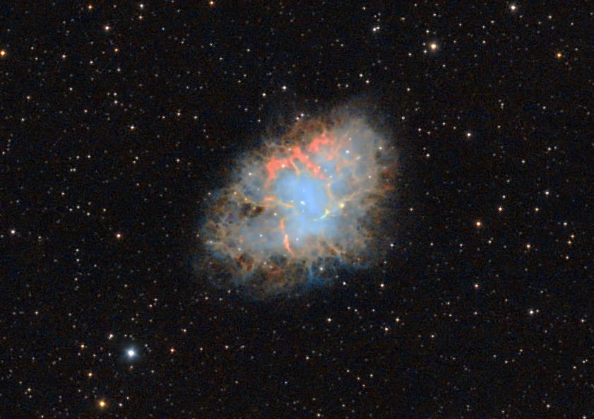 M 1 seen using Celestron RASA 8 and ZWO ASI183MC