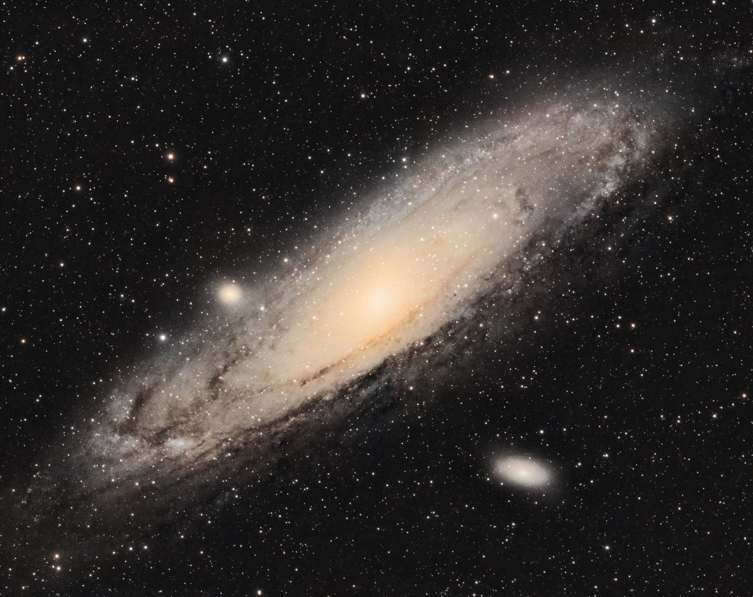 M 31 mosaic seen using Celestron RASA 8 And ZWO ASI183MC