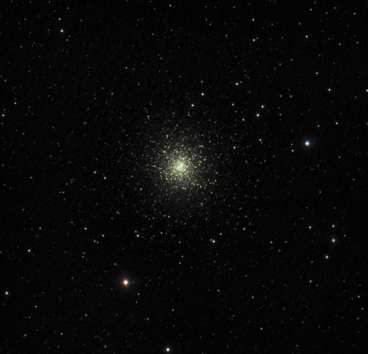 m13 seen using Celestron RASA 8 and ZWO ASI183MC