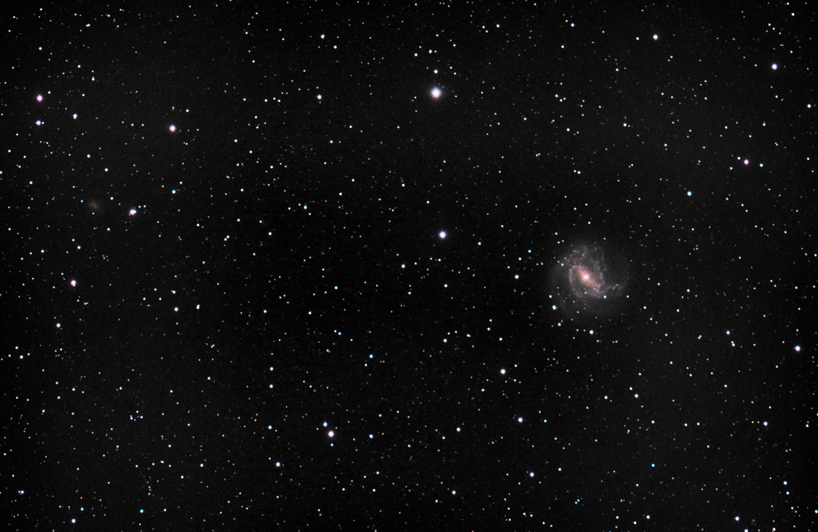 m83 seen using Celestron RASA 8 and ZWO ASI183MC