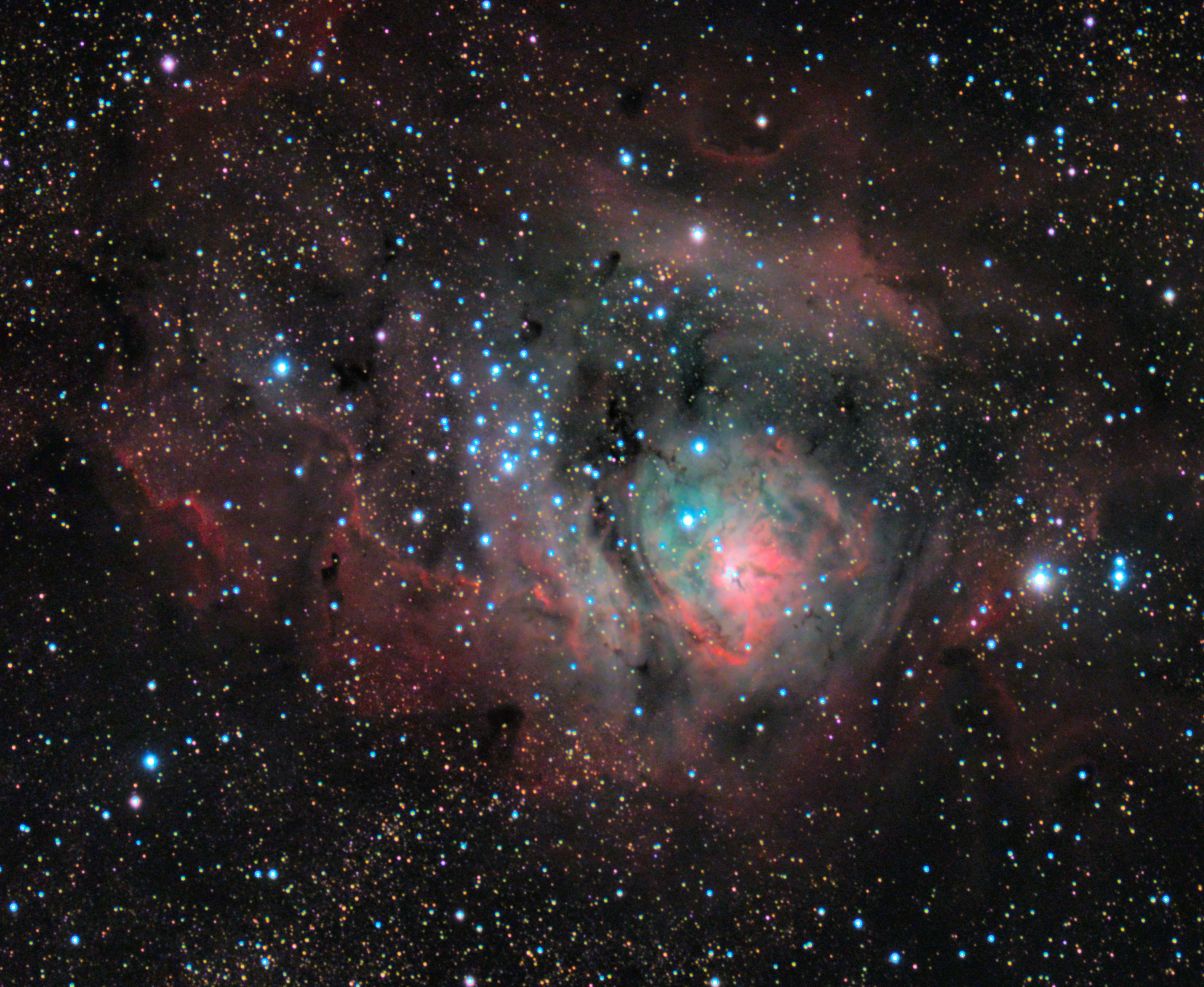 m8 seen using Celestron RASA 8 and ZWO ASI183MC