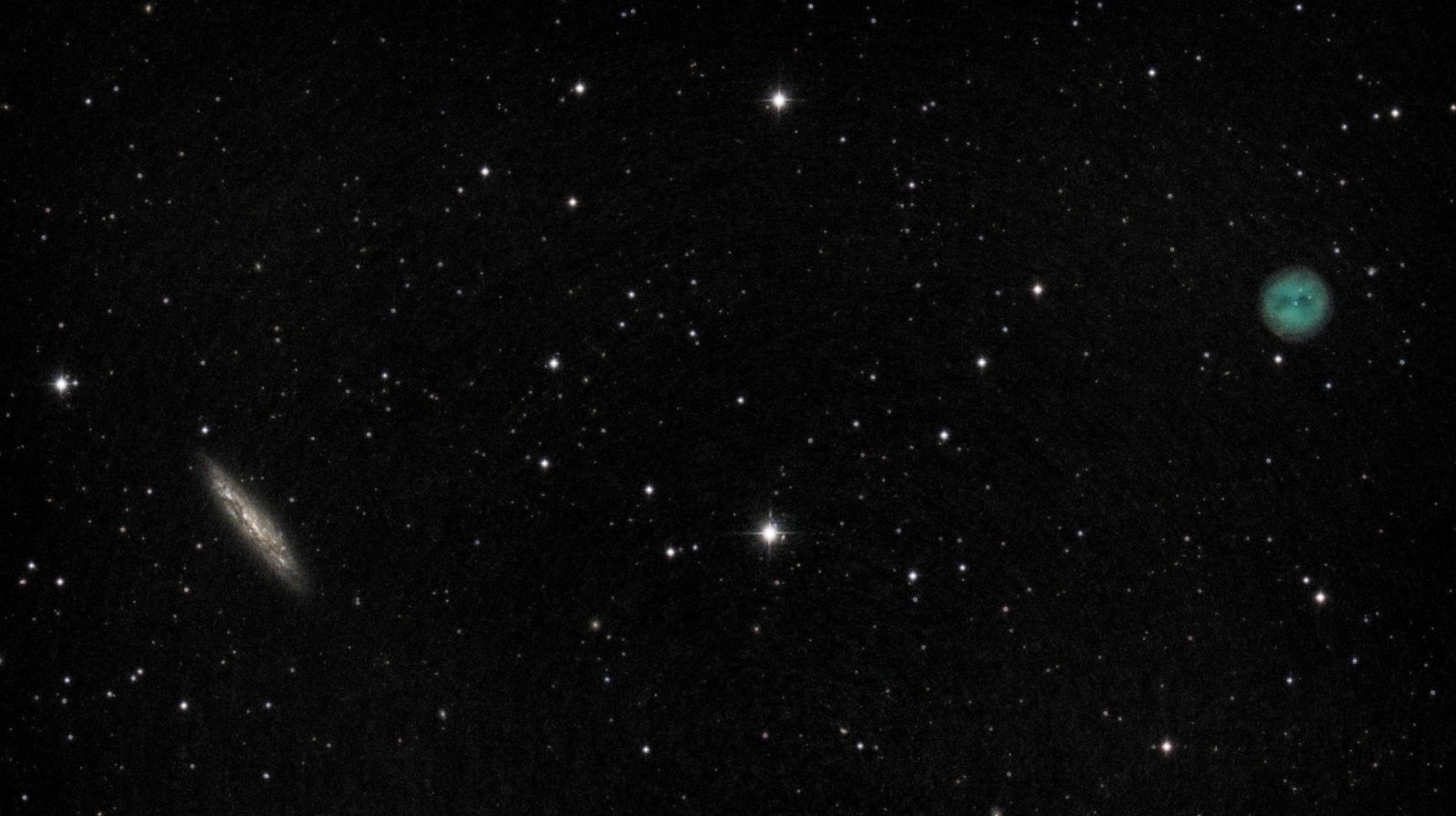 m97+M108 seen using Celestron RASA 8 and ZWO ASI183MC