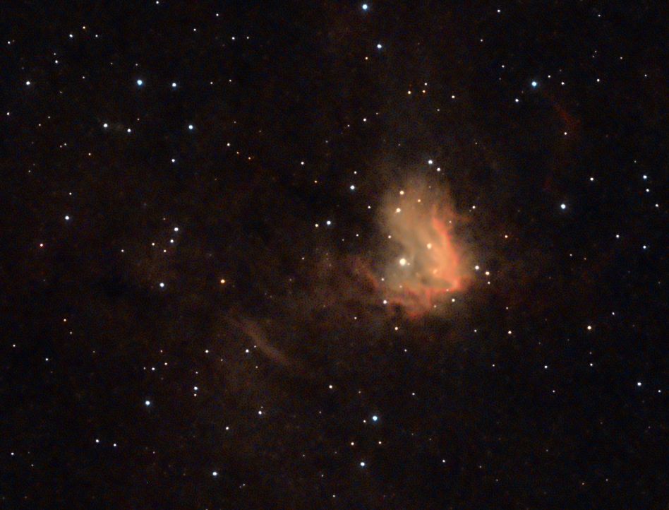 ngc1491 seen using Celestron RASA 8 and ZWO ASI183MC